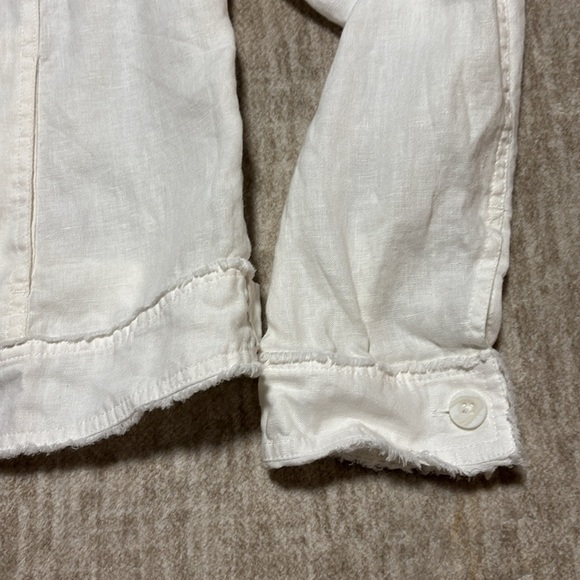 Tommy Bahama Large Women's 100% Linen jacket Spring Easter Summer cropped pocket - Picture 3 of 11